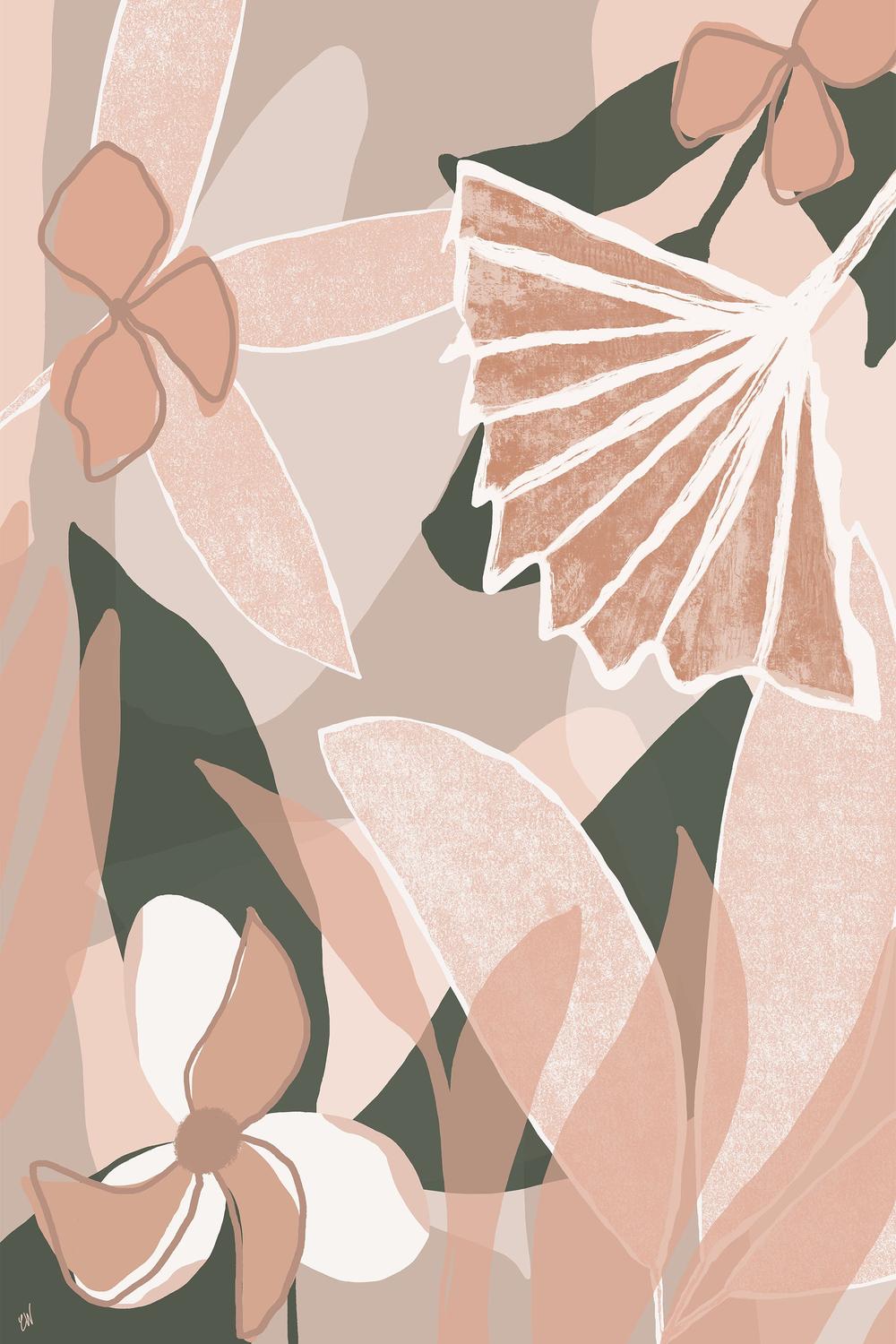 Blush And Bloom-by-Carrie Welsh-wall-art-print-canvas-poster-framed-Gioia