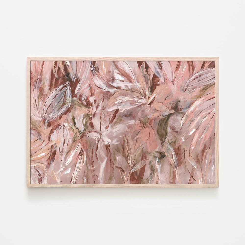Blush tropics-by-Carrie Welsh-wall-art-print-canvas-poster-framed-Gioia