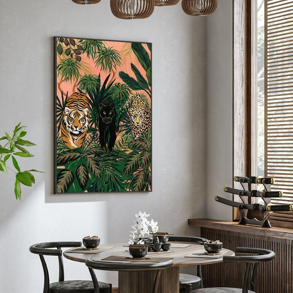 Boho Jungle Prowlers-by-Yvette St. Amant-wall-art-print-canvas-poster-framed-Gioia