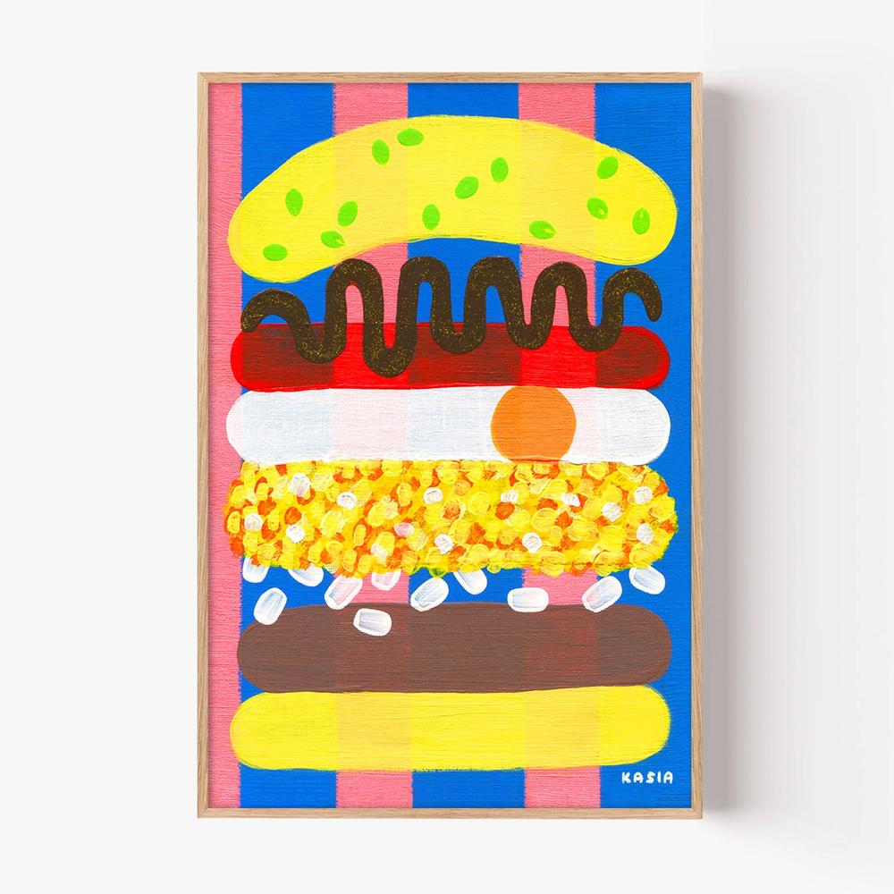 Breakfast Pop-by-Kasia Amanda-wall-art-print-canvas-poster-framed-Gioia