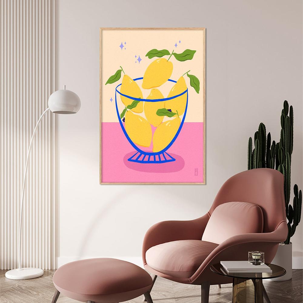 Bright Citrus Still Life-by-Dirkie Nell-wall-art-print-canvas-poster-framed-Gioia