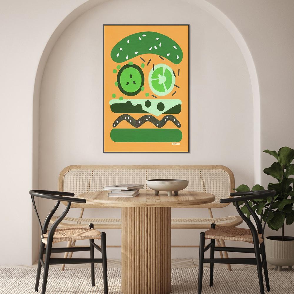Burger for Oscar-by-Kasia Amanda-wall-art-print-canvas-poster-framed-Gioia