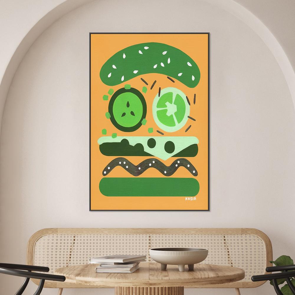 Burger for Oscar-by-Kasia Amanda-wall-art-print-canvas-poster-framed-Gioia