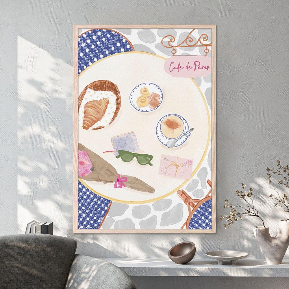 Cafe De Paris Morning-by-Radhika Modi-wall-art-print-canvas-poster-framed-Gioia