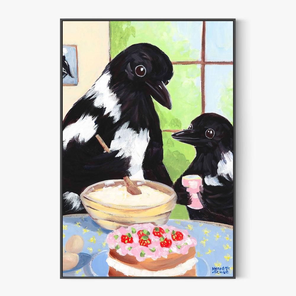 Cake with Mum-by-Meredith Howse-wall-art-print-canvas-poster-framed-Gioia