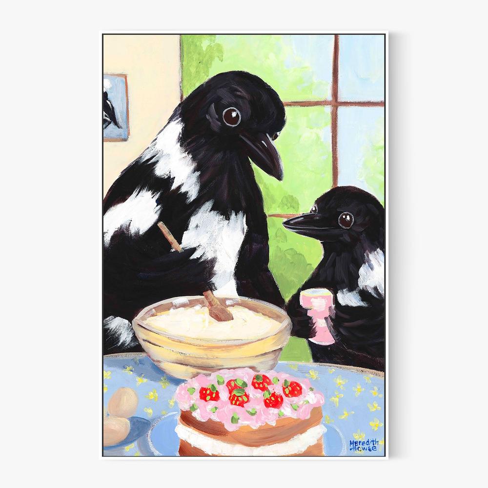 Cake with Mum-by-Meredith Howse-wall-art-print-canvas-poster-framed-Gioia