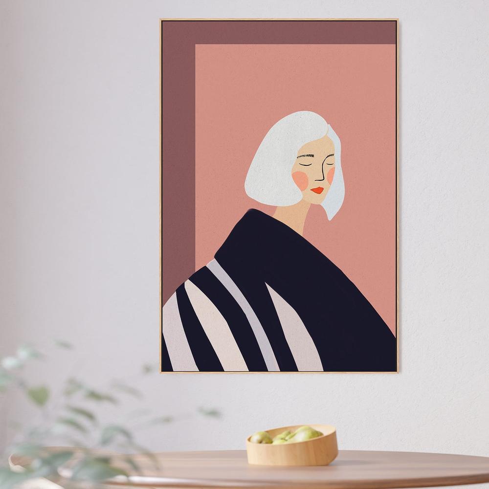 wall-art-print-canvas-poster-framed-Calm Woman Portrait-2