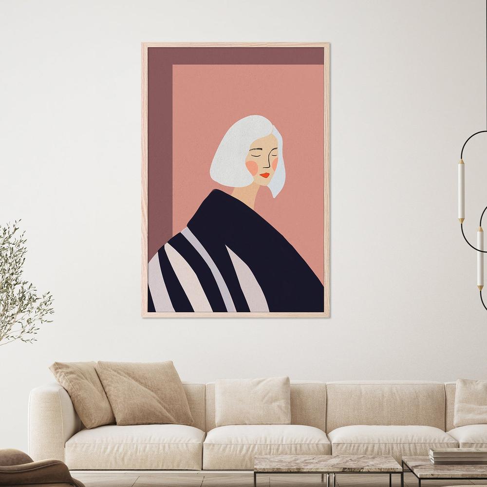 wall-art-print-canvas-poster-framed-Calm Woman Portrait-7