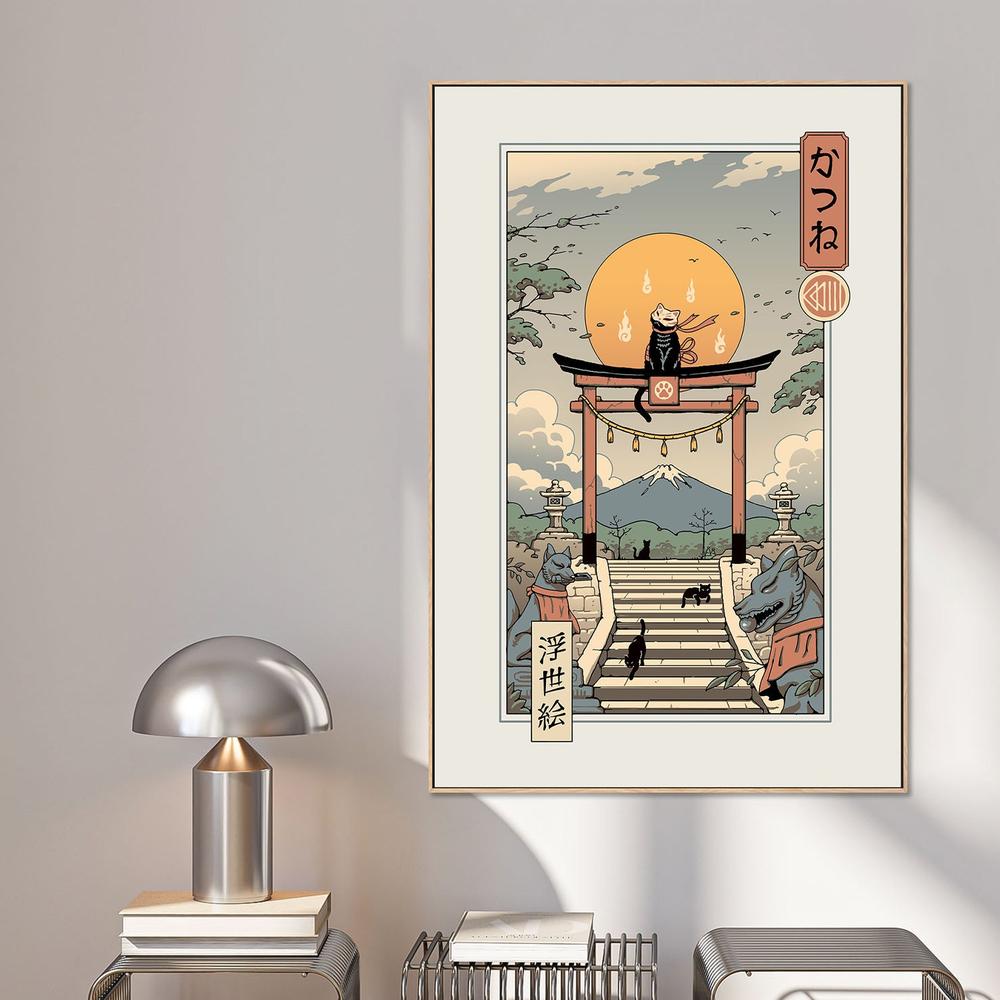 Catsune Inari-by-Vincent Trinidad-wall-art-print-canvas-poster-framed-Gioia