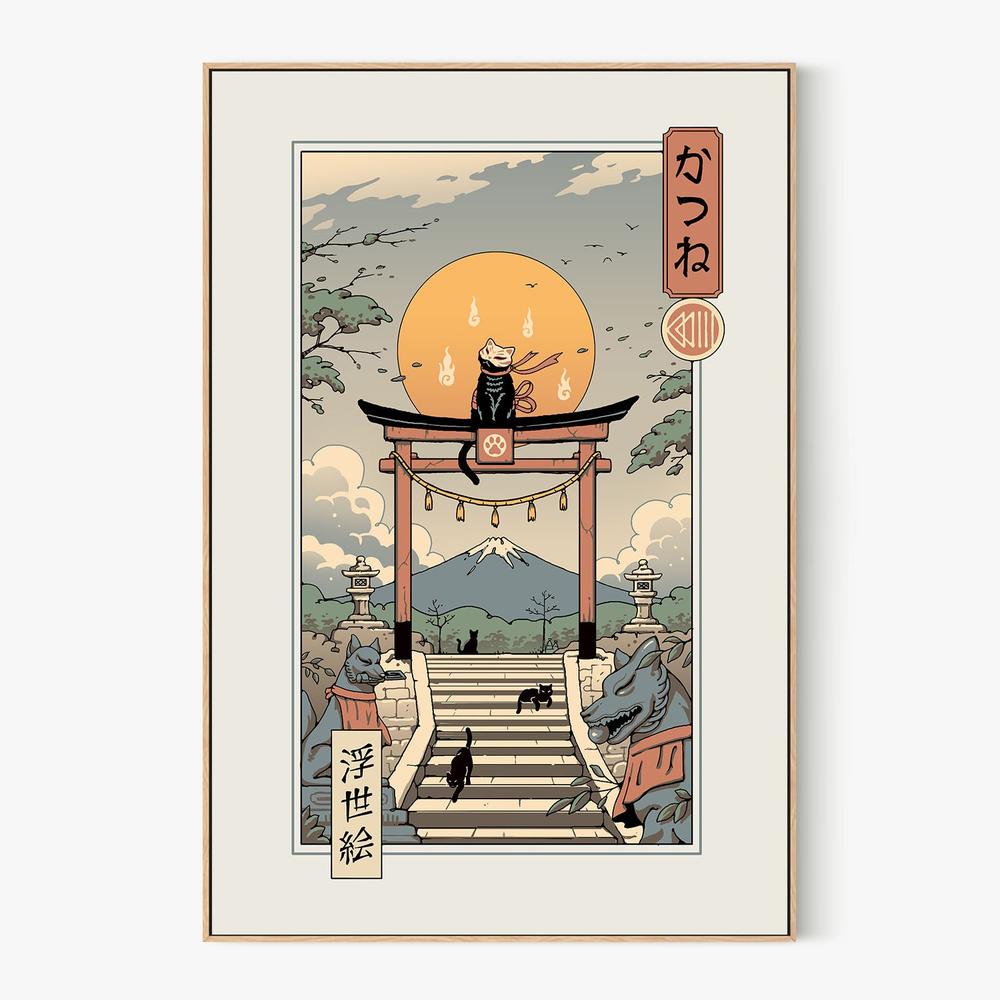Catsune Inari-by-Vincent Trinidad-wall-art-print-canvas-poster-framed-Gioia