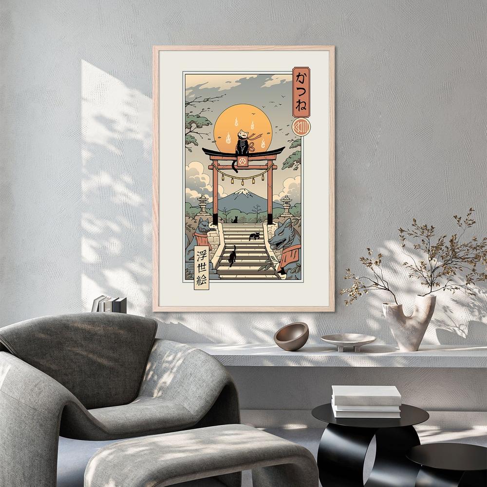 Catsune Inari-by-Vincent Trinidad-wall-art-print-canvas-poster-framed-Gioia
