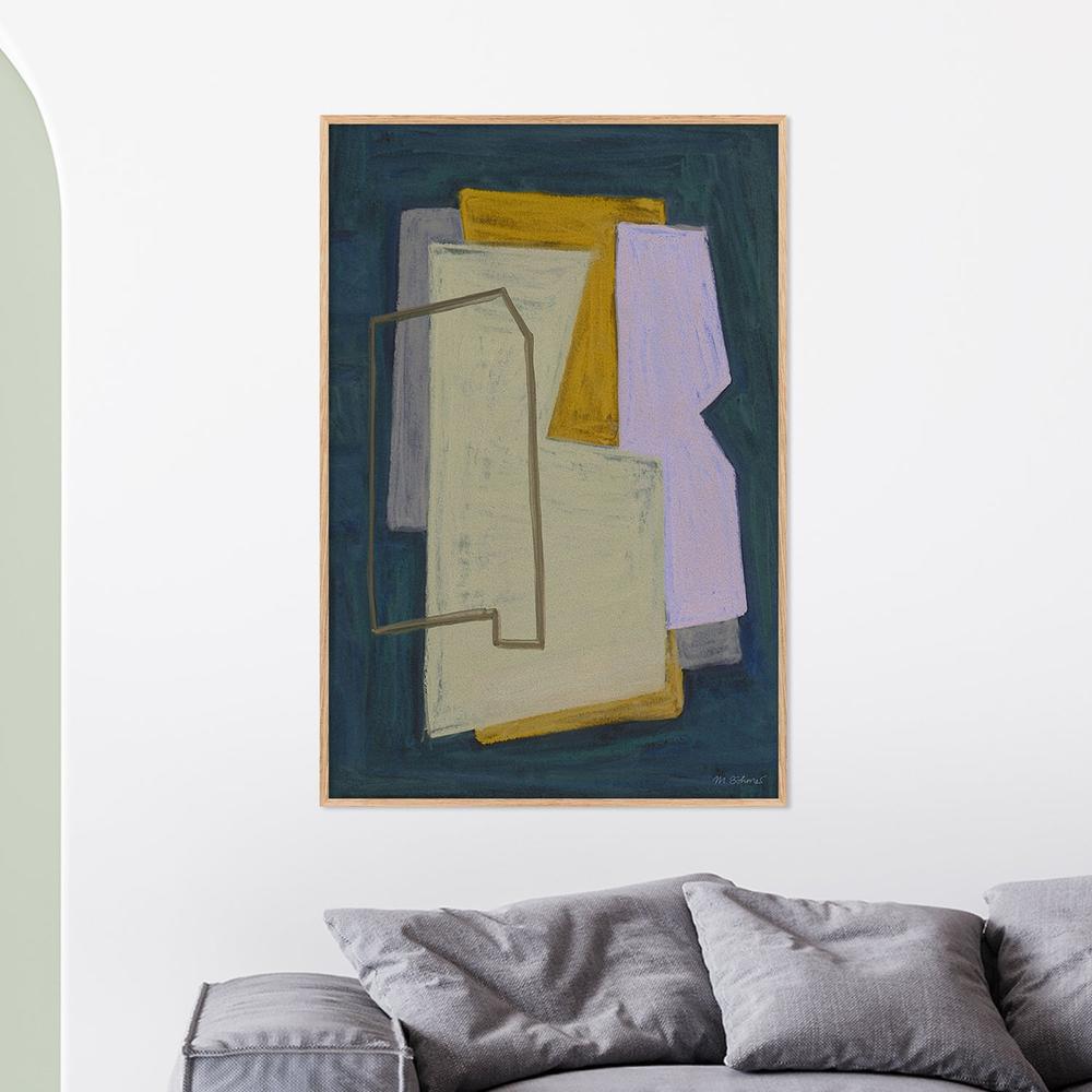 Chalk and Shapes, Style A-by-Mareike Bohmer-wall-art-print-canvas-poster-framed-Gioia