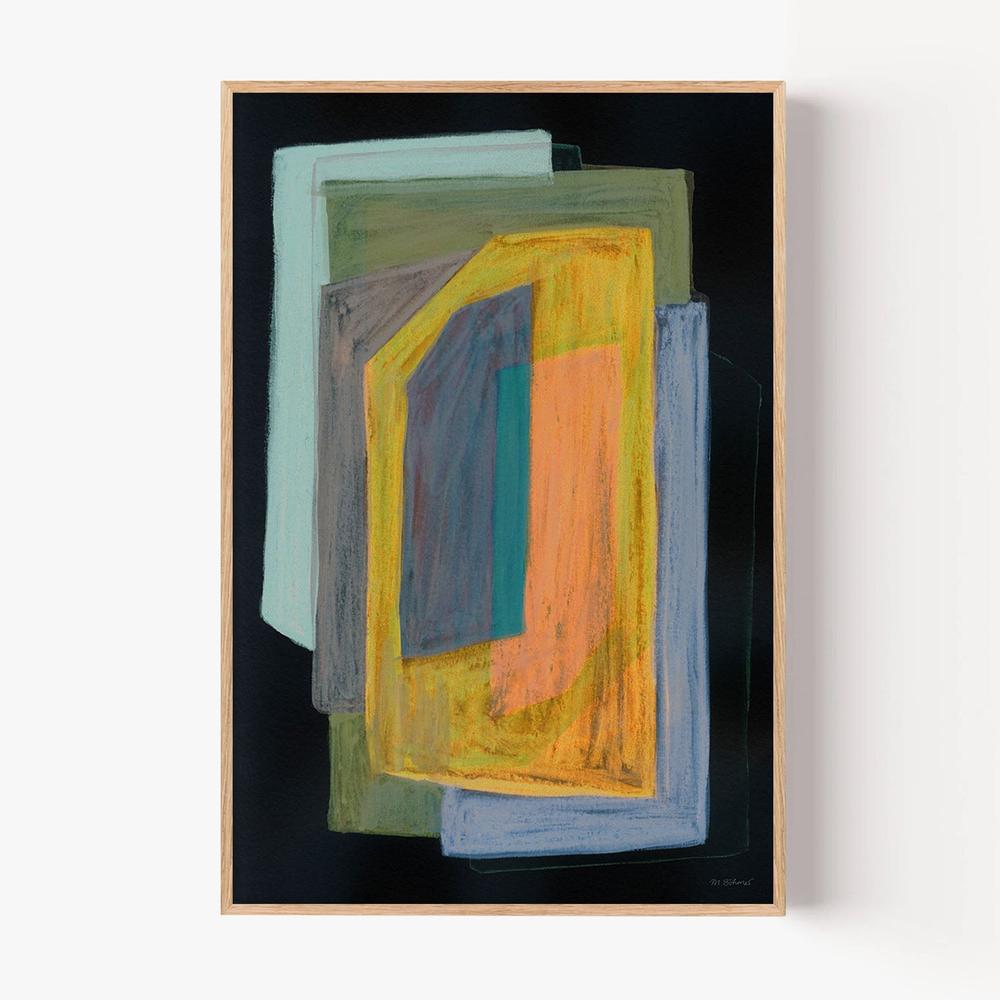 Chalk and Shapes, Style B-by-Mareike Bohmer-wall-art-print-canvas-poster-framed-Gioia