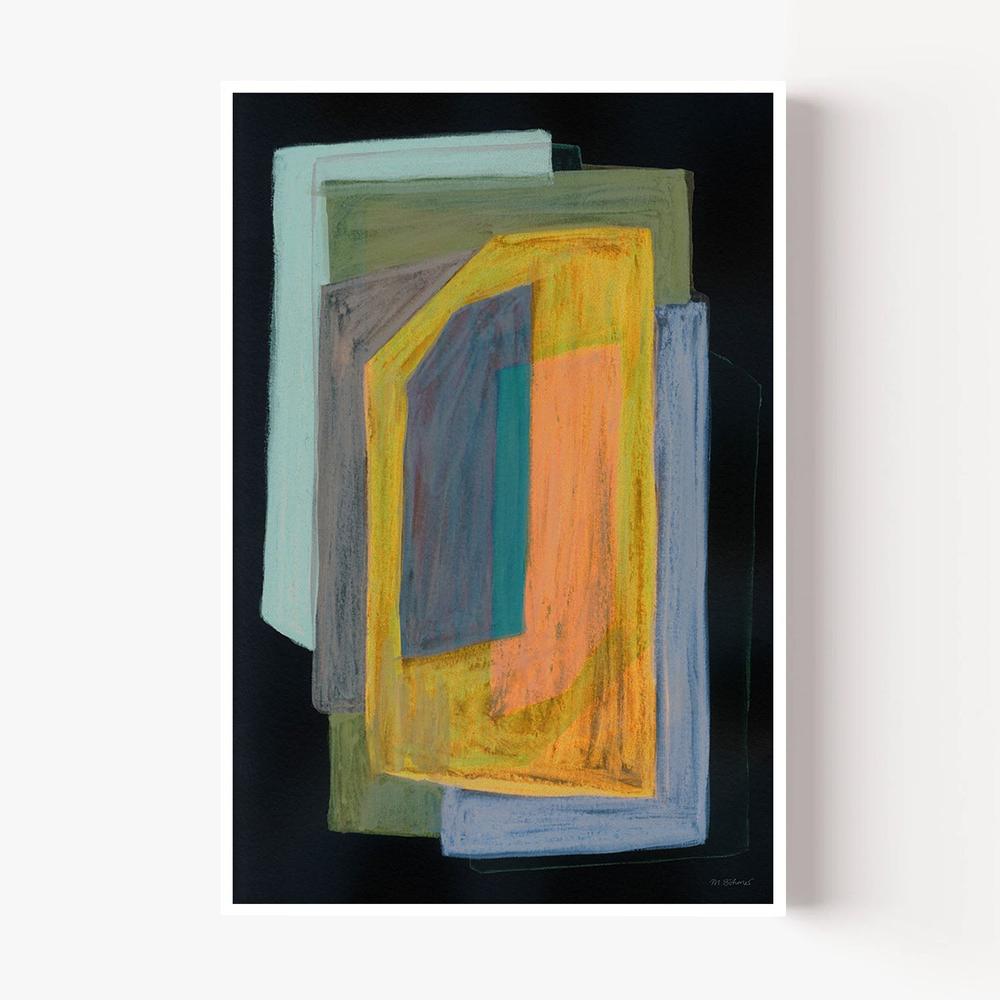 Chalk and Shapes, Style B-by-Mareike Bohmer-wall-art-print-canvas-poster-framed-Gioia