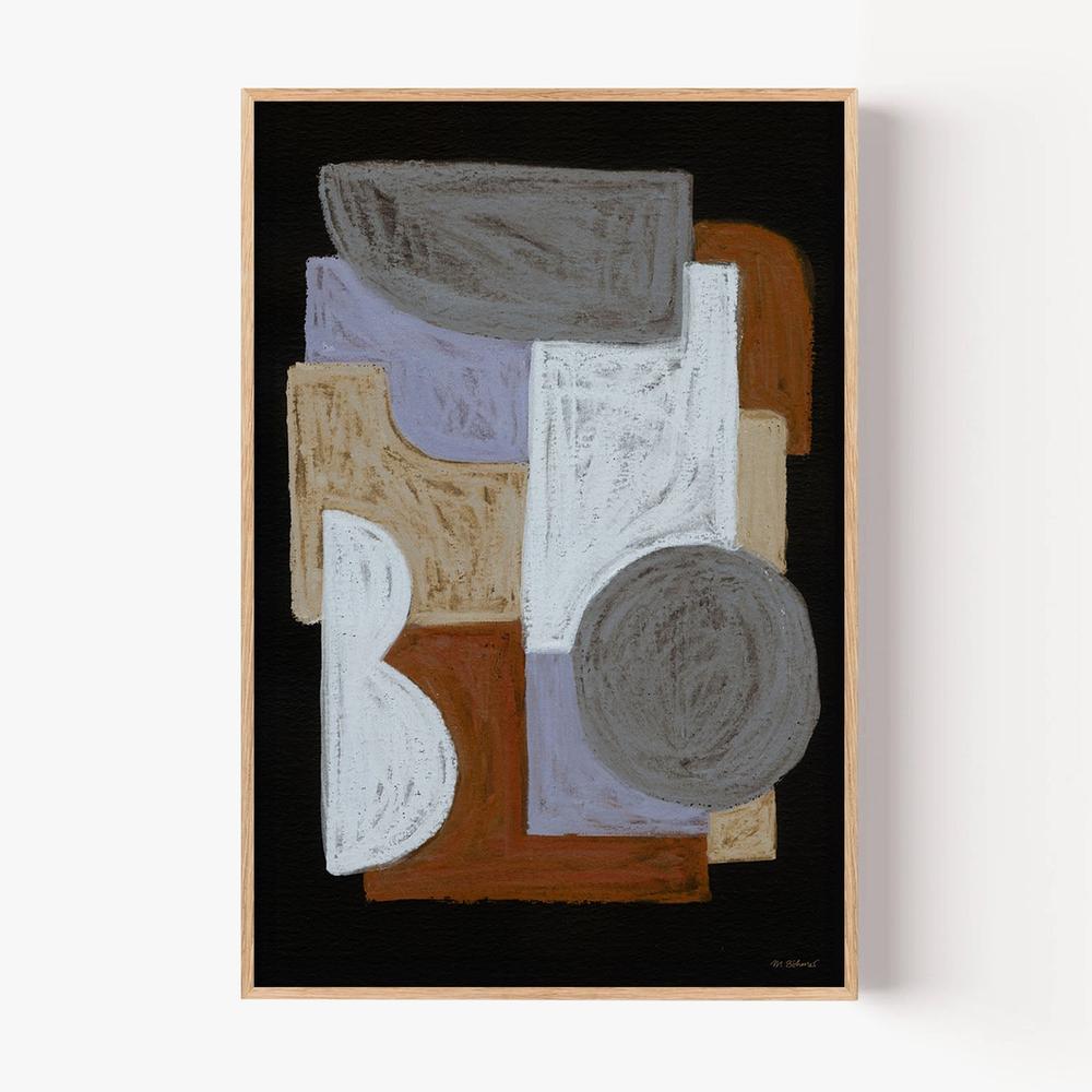 Chalks and Shapes, Style E-by-Mareike Bohmer-wall-art-print-canvas-poster-framed-Gioia
