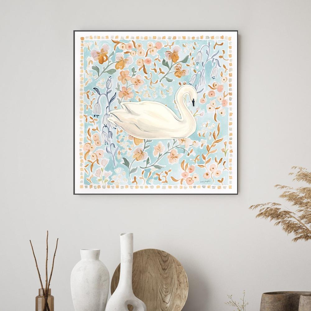 Chinoiserie Swan-by-Haley Knighten-wall-art-print-canvas-poster-framed-Gioia
