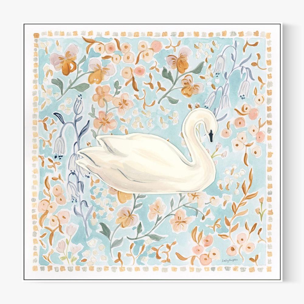Chinoiserie Swan-by-Haley Knighten-wall-art-print-canvas-poster-framed-Gioia