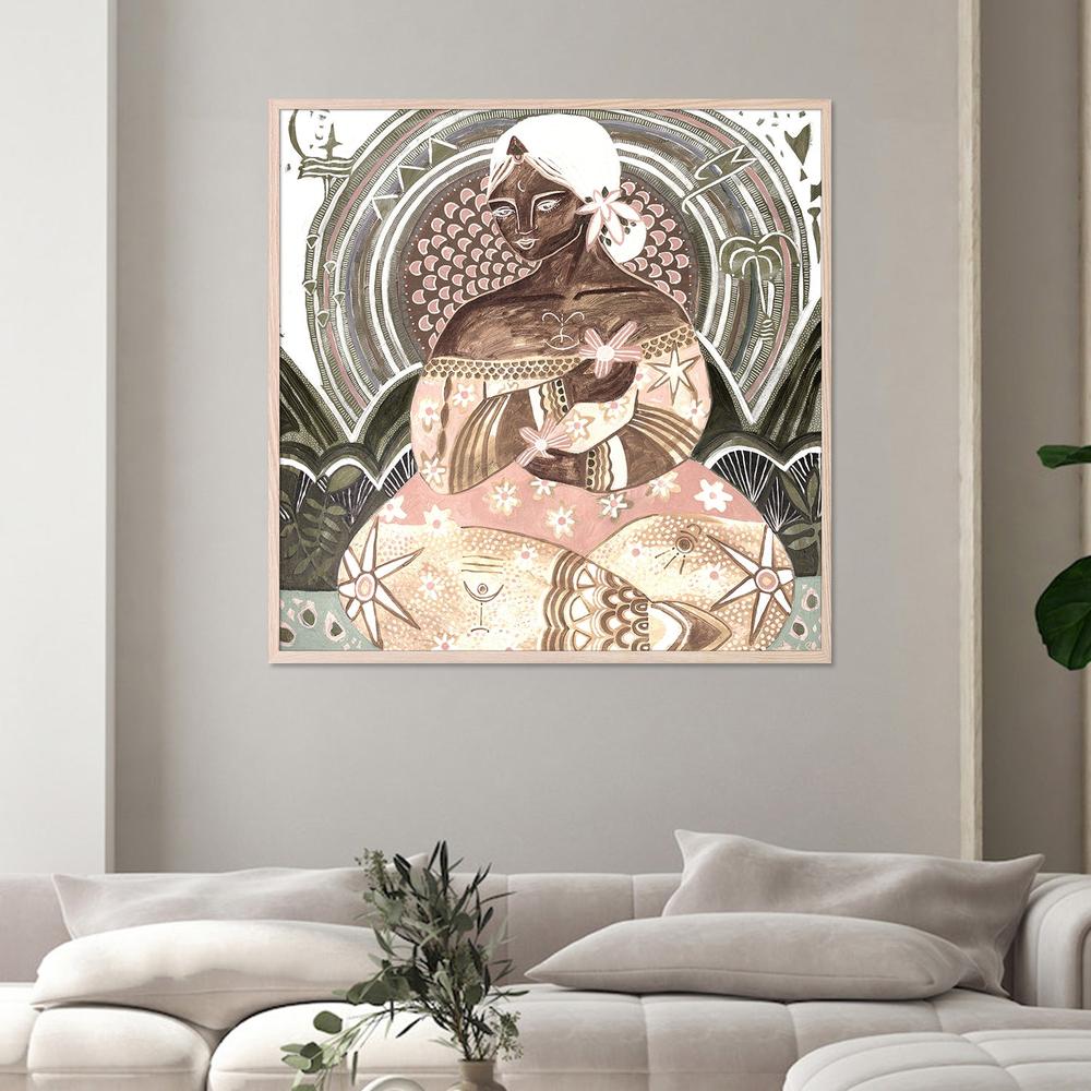 Ciel-Heavenly Skies, Sepia Tone-by-Amanda Skye-wall-art-print-canvas-poster-framed-Gioia