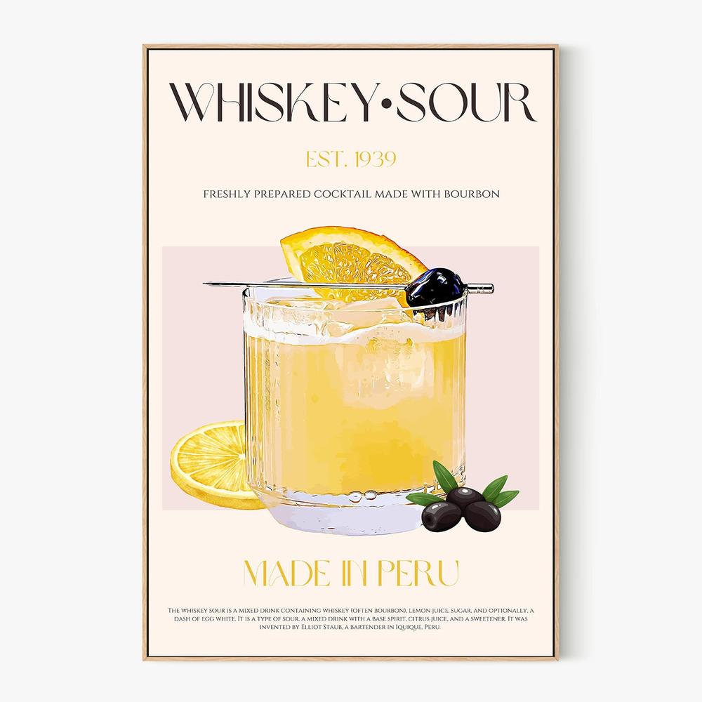 Classic Whiskey Sour-by-Nazma Khokhar-wall-art-print-canvas-poster-framed-Gioia