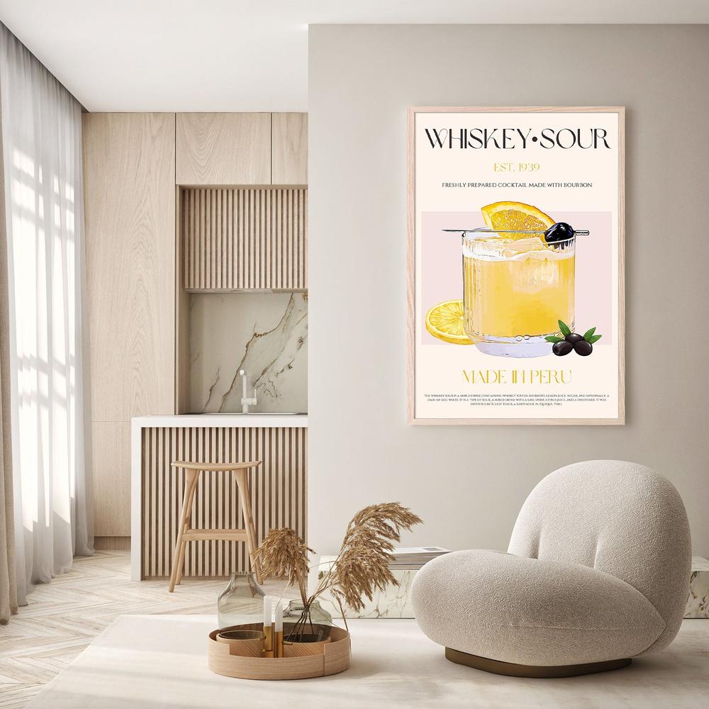 Classic Whiskey Sour-by-Nazma Khokhar-wall-art-print-canvas-poster-framed-Gioia