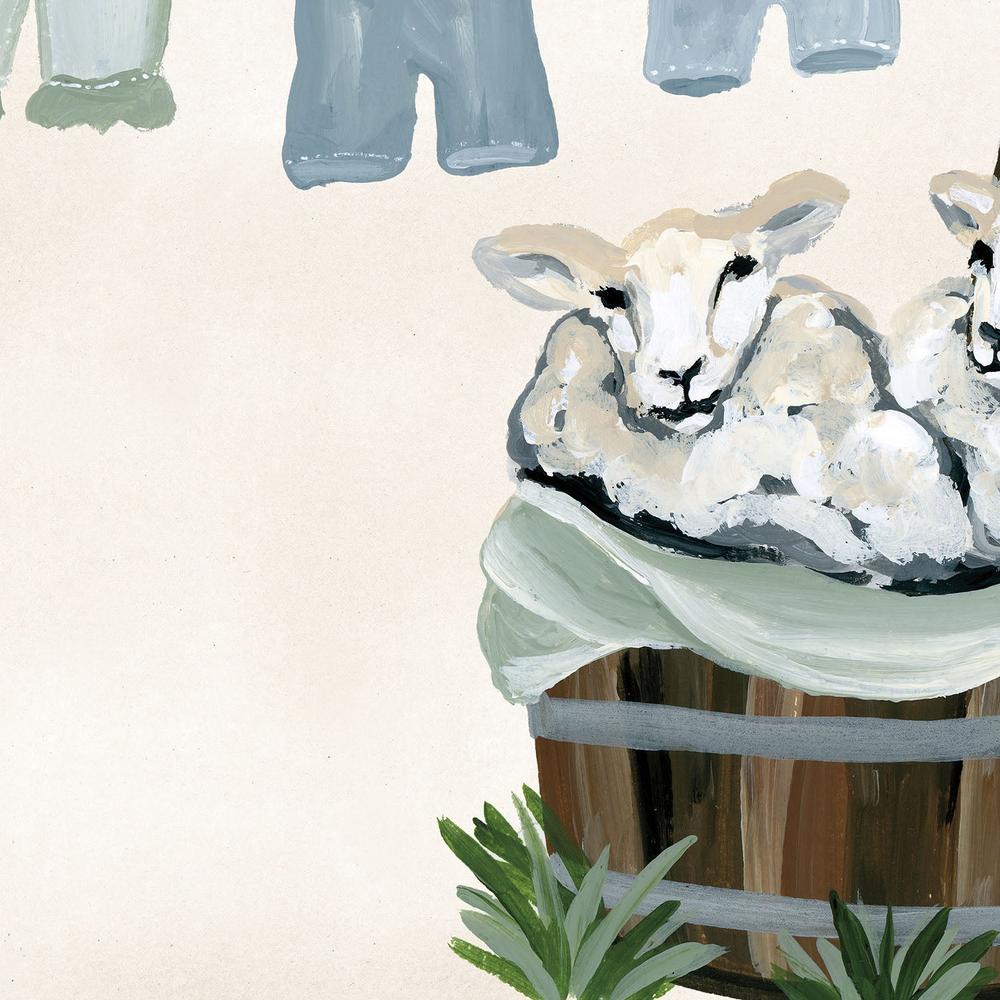 Clothesline Sheep-by-Yvette St. Amant-wall-art-print-canvas-poster-framed-Gioia