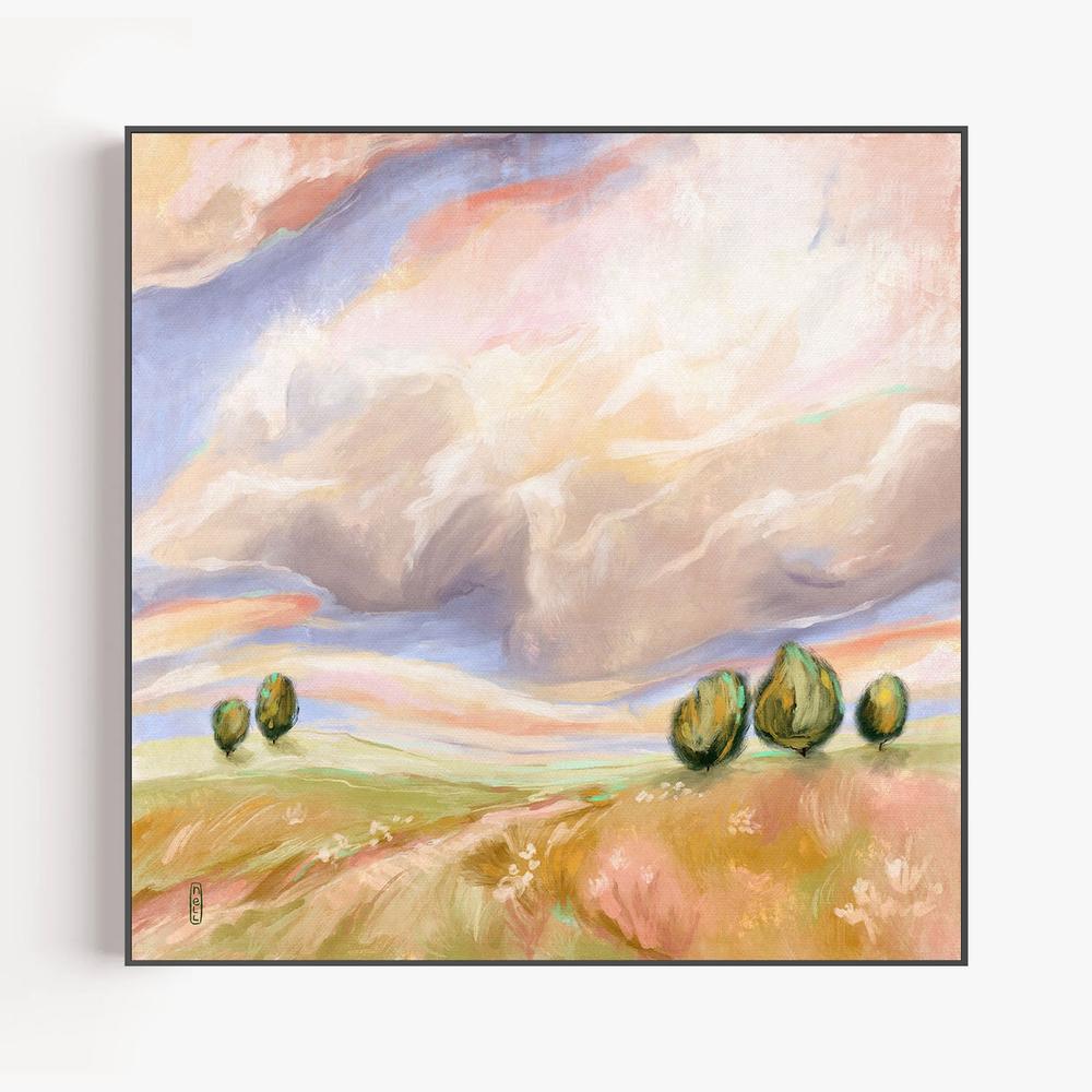 Cloud Riders-by-Lia Nell-wall-art-print-canvas-poster-framed-Gioia