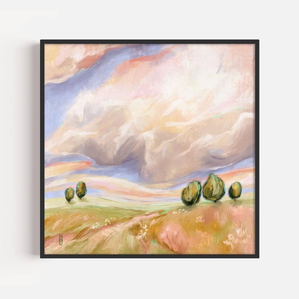 Cloud Riders-by-Lia Nell-wall-art-print-canvas-poster-framed-Gioia