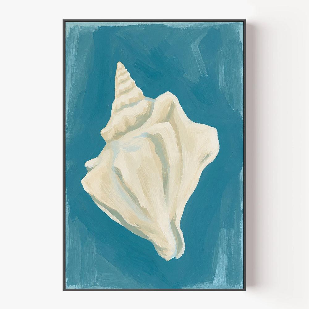 Coastal Scallop Shell-by-Lady Hana-wall-art-print-canvas-poster-framed-Gioia