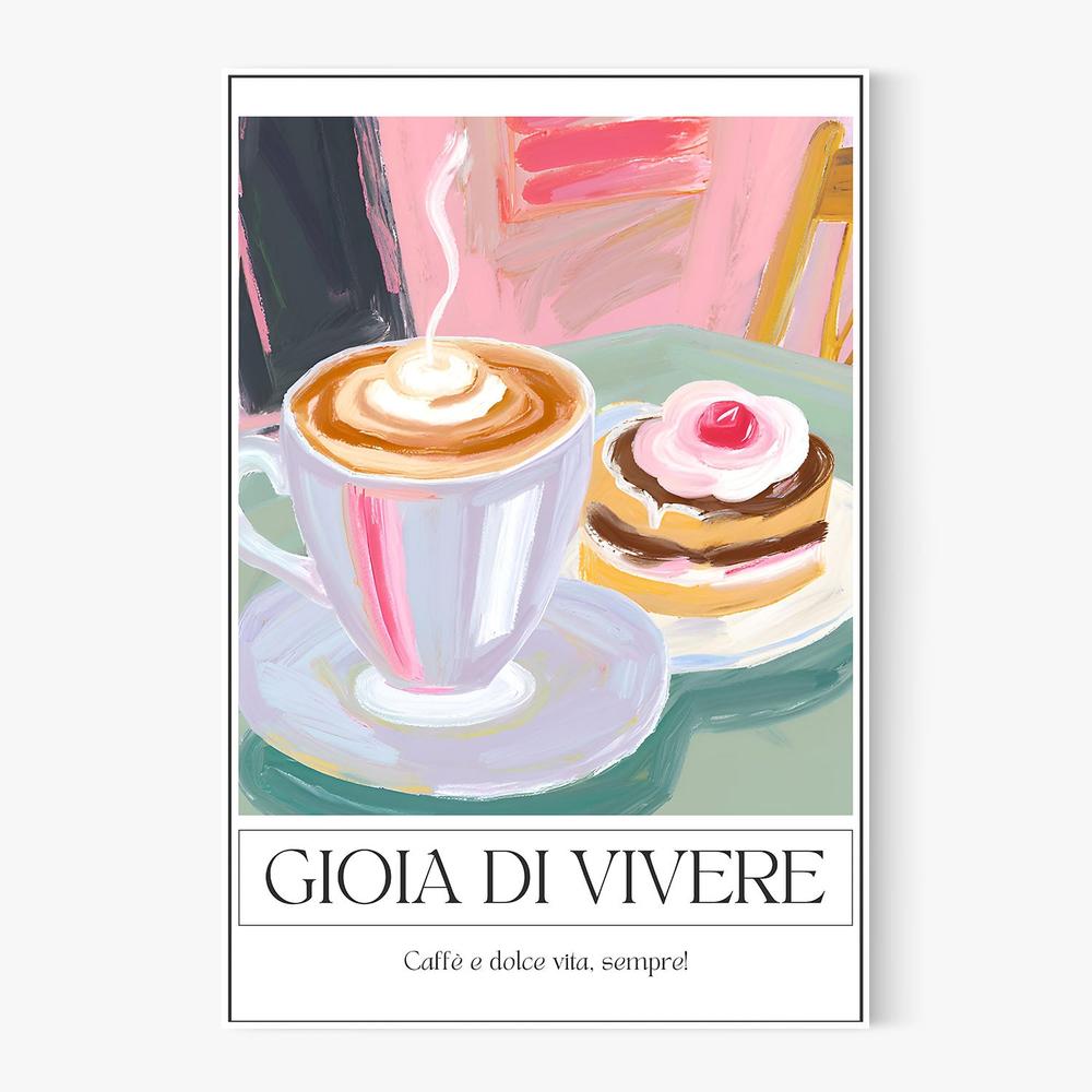 Coffee and Sweet Treat-by-Ohkimiko-wall-art-print-canvas-poster-framed-Gioia