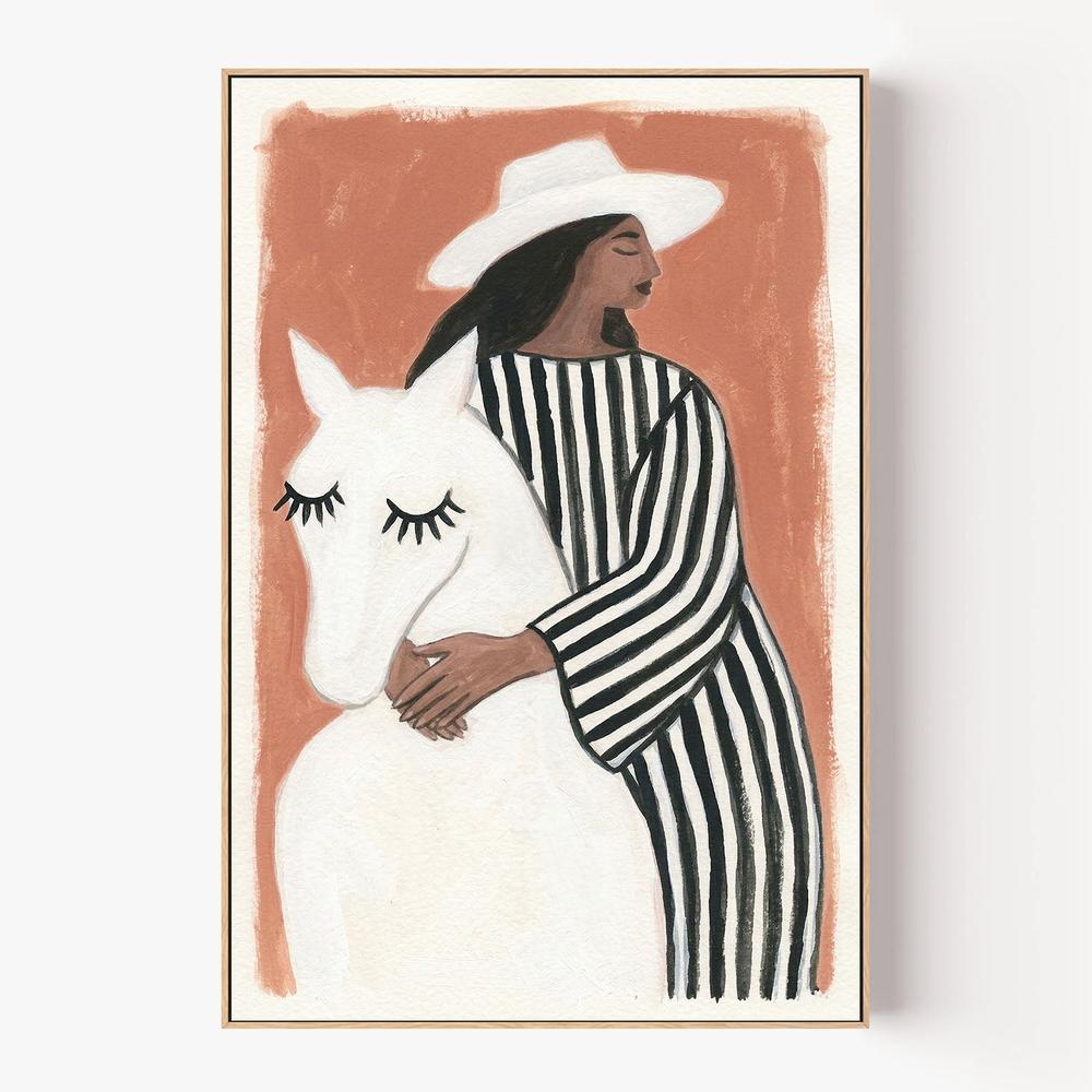 Cowgirl Companion-by-Lady Hana-wall-art-print-canvas-poster-framed-Gioia