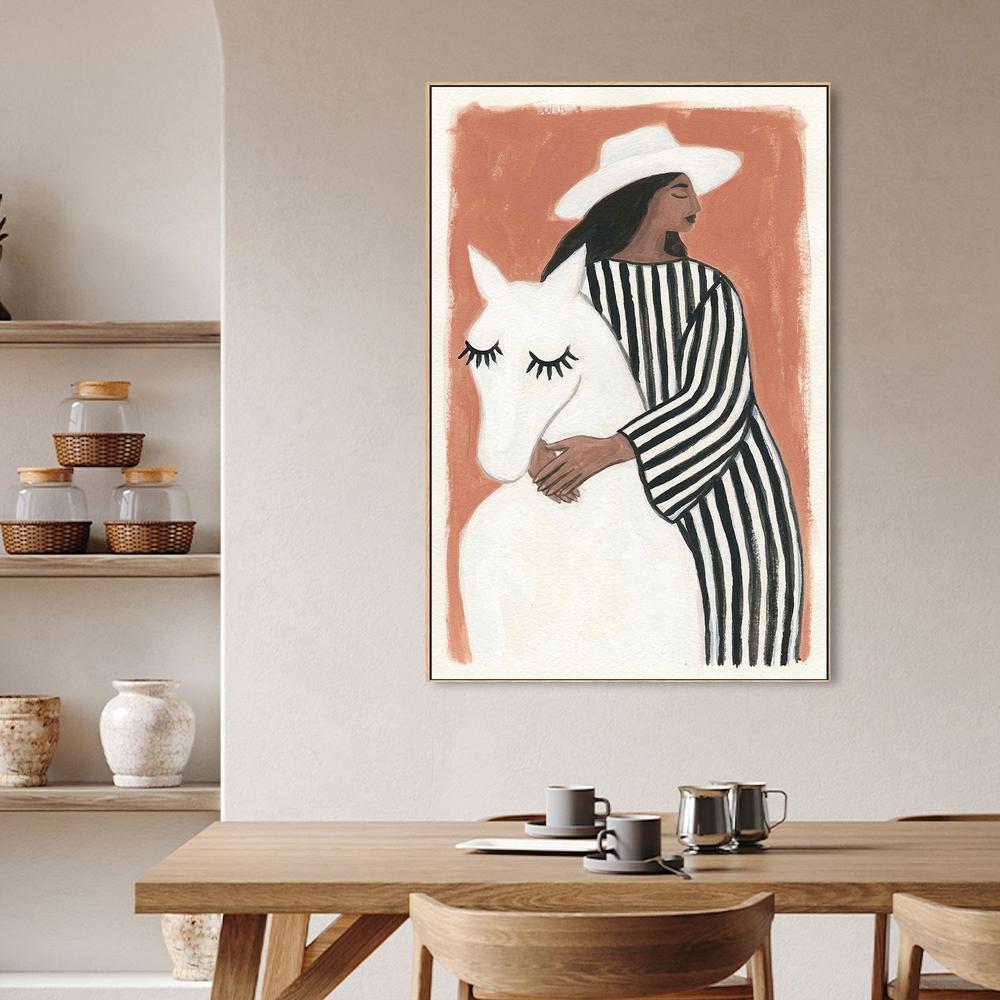 Cowgirl Companion-by-Lady Hana-wall-art-print-canvas-poster-framed-Gioia
