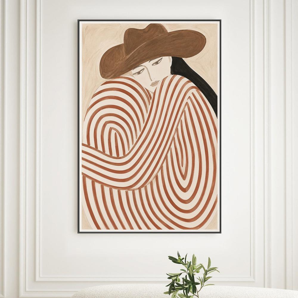 Cowgirl in Circles-by-Lady Hana-wall-art-print-canvas-poster-framed-Gioia