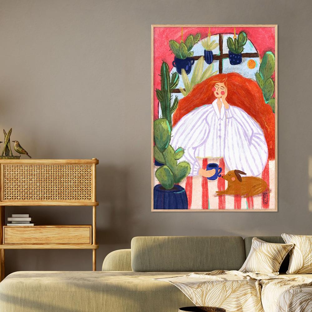 Cozy Morning Relaxation-by-Dirkie Nell-wall-art-print-canvas-poster-framed-Gioia
