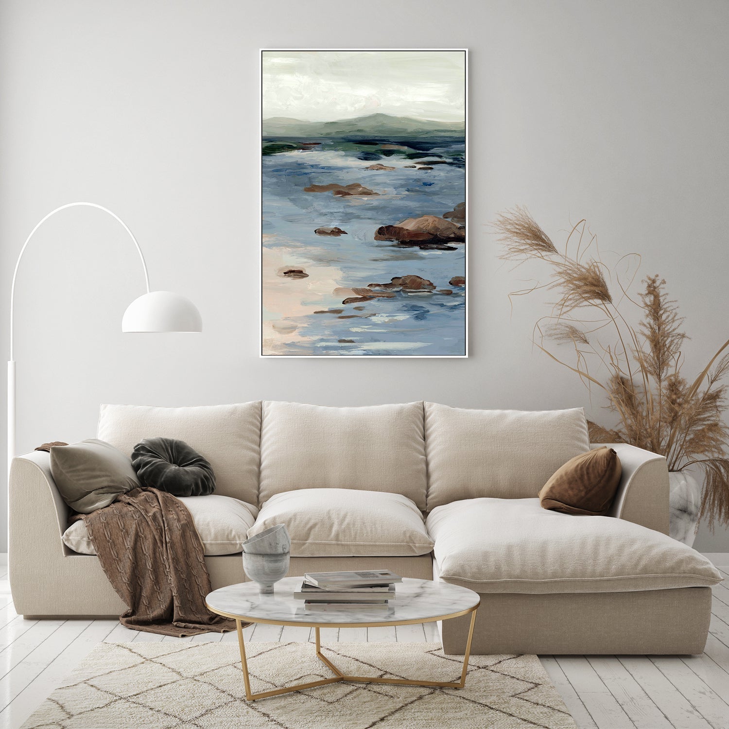 Crashing Tides, Style B-by-Jacob Q-wall-art-print-canvas-poster-framed-Gioia
