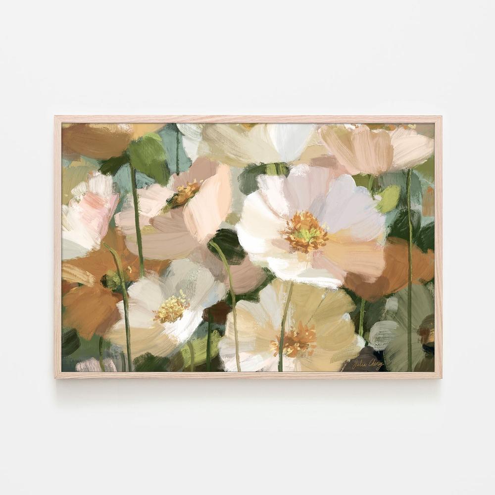 wall-art-print-canvas-poster-framed-Creamy White Blossoms-6