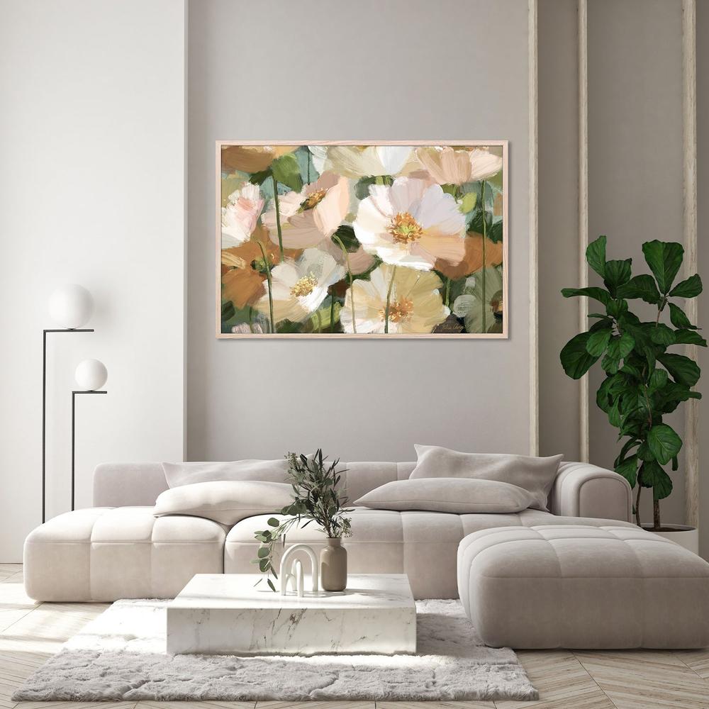 wall-art-print-canvas-poster-framed-Creamy White Blossoms-8