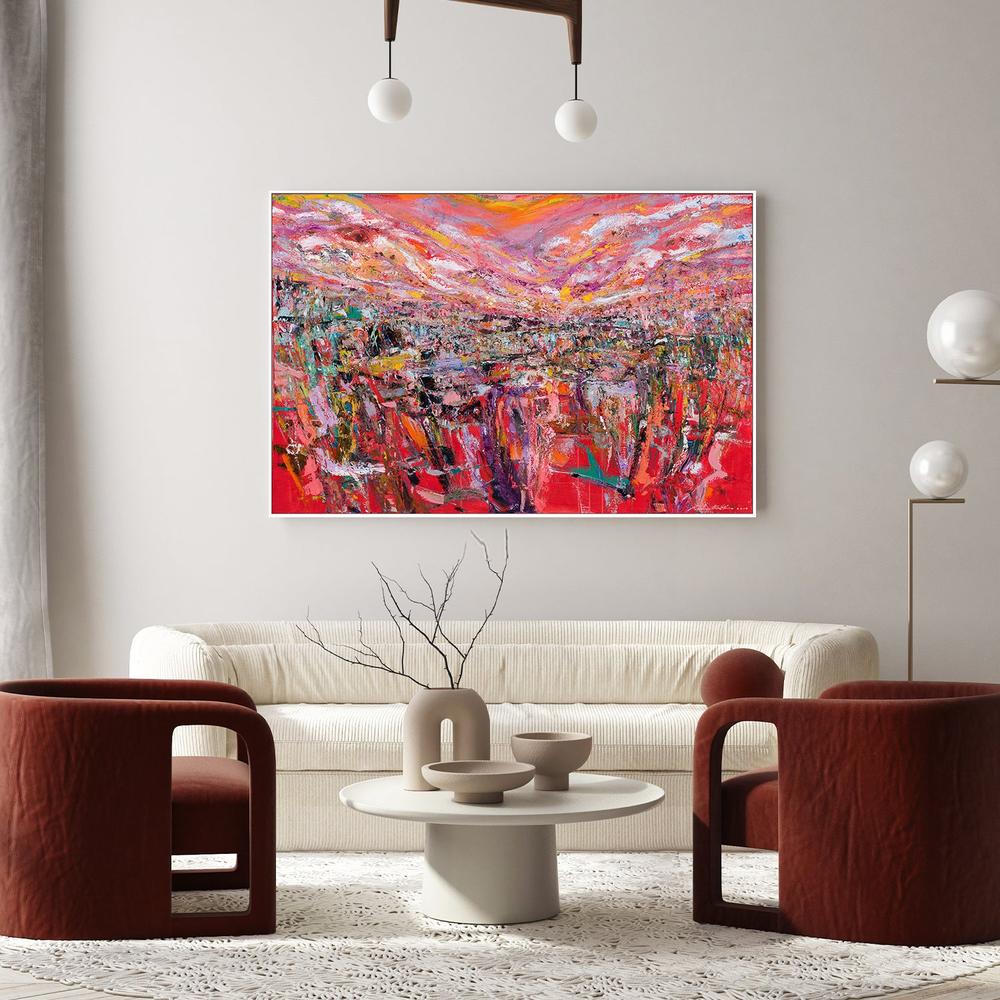 Crimson Horizon, Inner Peace-by-Kenneth WH Lee-wall-art-print-canvas-poster-framed-Gioia