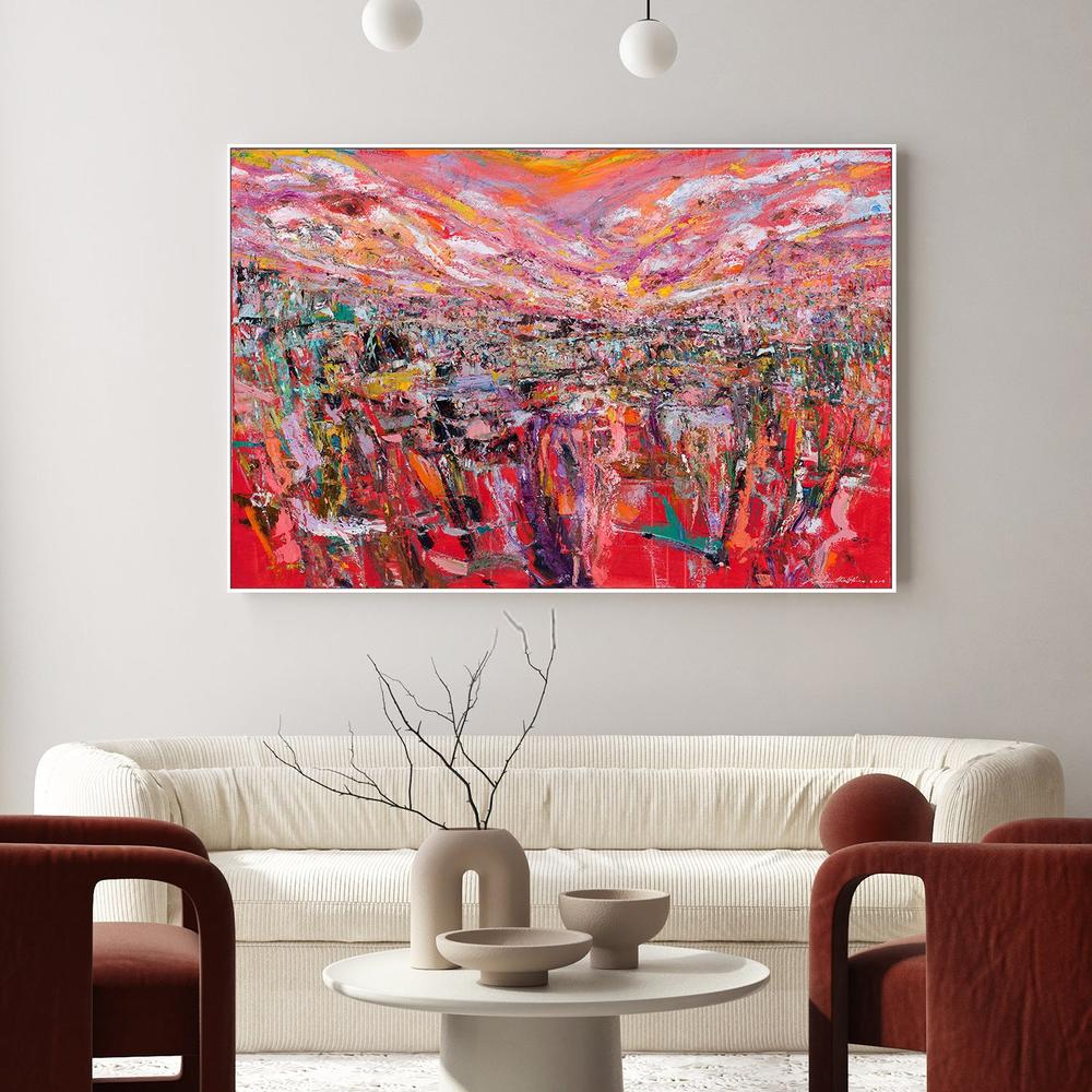 Crimson Horizon, Inner Peace-by-Kenneth WH Lee-wall-art-print-canvas-poster-framed-Gioia