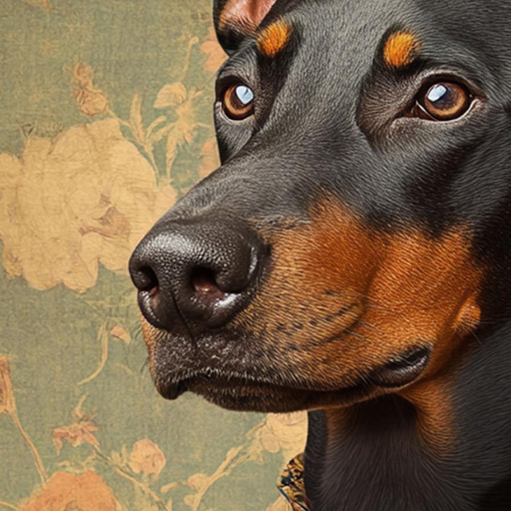 Dapper Doberman Gentleman-by-SHANDU-wall-art-print-canvas-poster-framed-Gioia