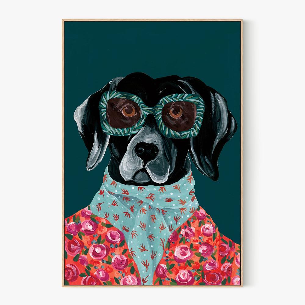 Dashing Labrador-by-Yvette St. Amant-wall-art-print-canvas-poster-framed-Gioia