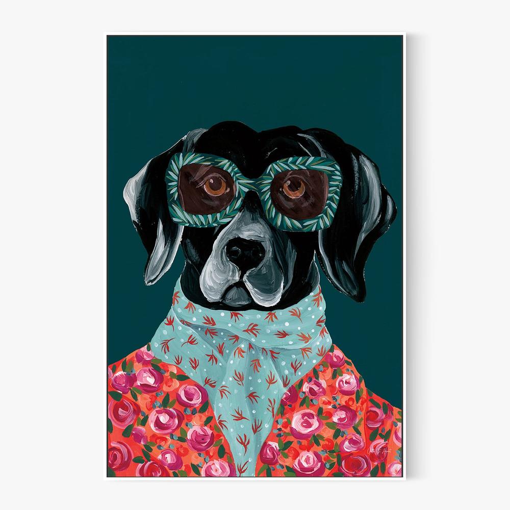 Dashing Labrador-by-Yvette St. Amant-wall-art-print-canvas-poster-framed-Gioia