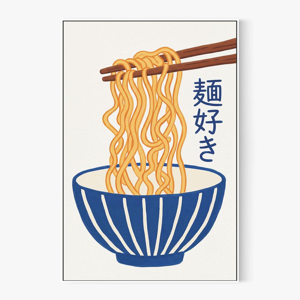 Delicious Ramen Bowl-by-Andreas Magnusson-wall-art-print-canvas-poster-framed-Gioia