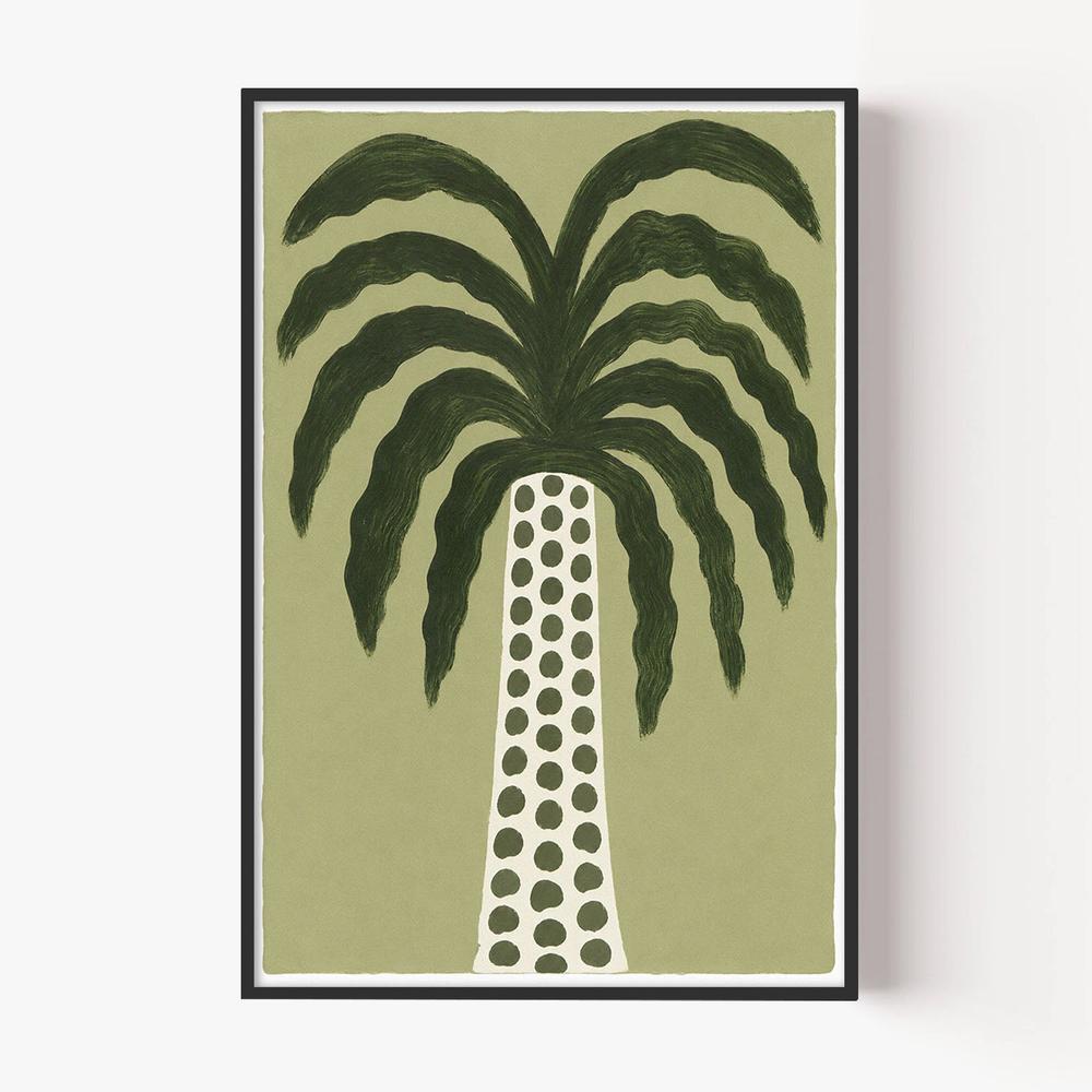 Dotted Palm-by-Lady Hana-wall-art-print-canvas-poster-framed-Gioia