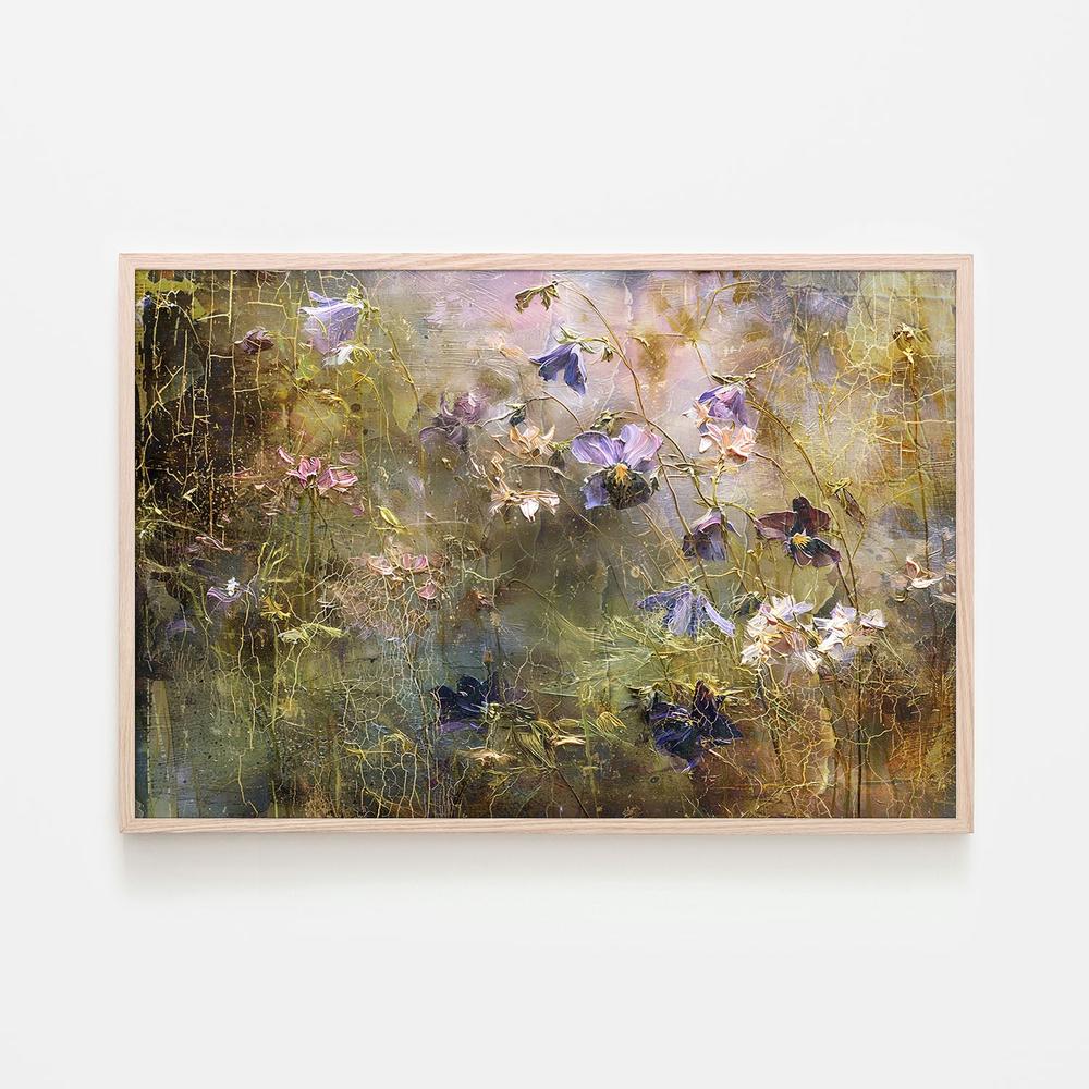 Dreamy Floral Texture-by-Rafal Kulik-wall-art-print-canvas-poster-framed-Gioia