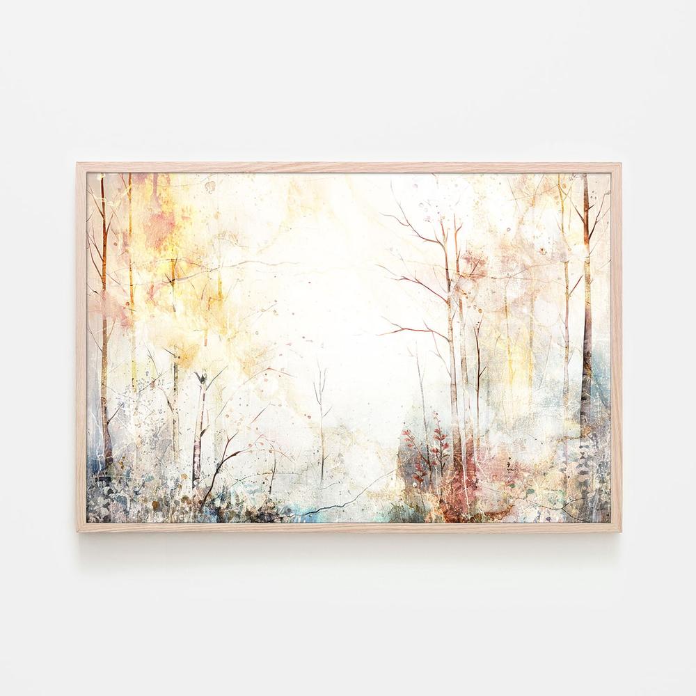 Dreamy Golden Forest-by-Rafal Kulik-wall-art-print-canvas-poster-framed-Gioia