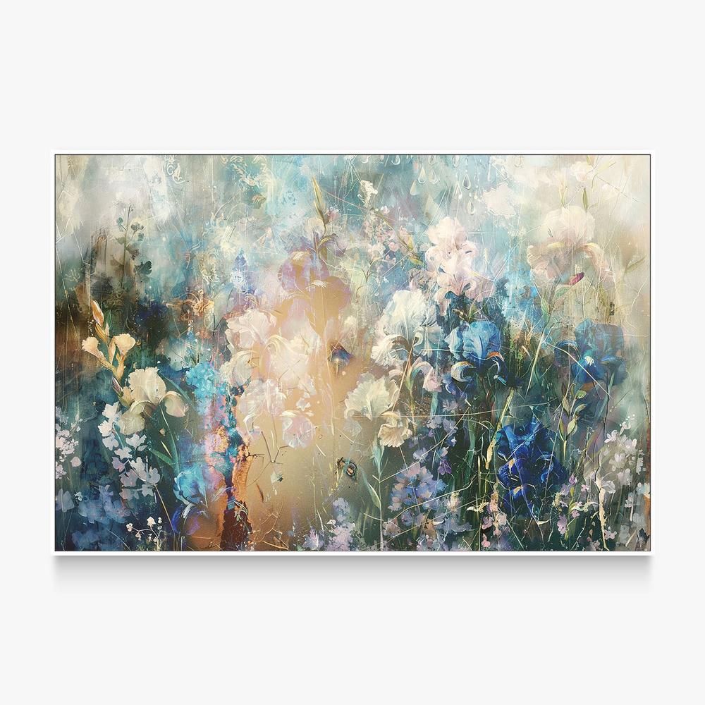 Dreamy Iris Garden-by-Rafal Kulik-wall-art-print-canvas-poster-framed-Gioia
