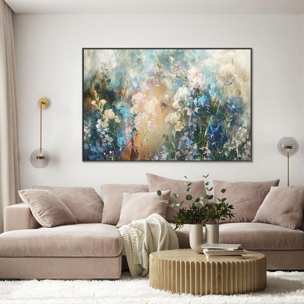 Dreamy Iris Garden-by-Rafal Kulik-wall-art-print-canvas-poster-framed-Gioia
