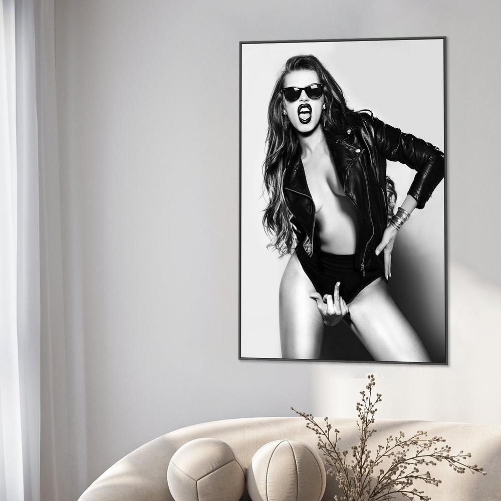 Edgy Rocker Attitude-by-David Drake-wall-art-print-canvas-poster-framed-Gioia