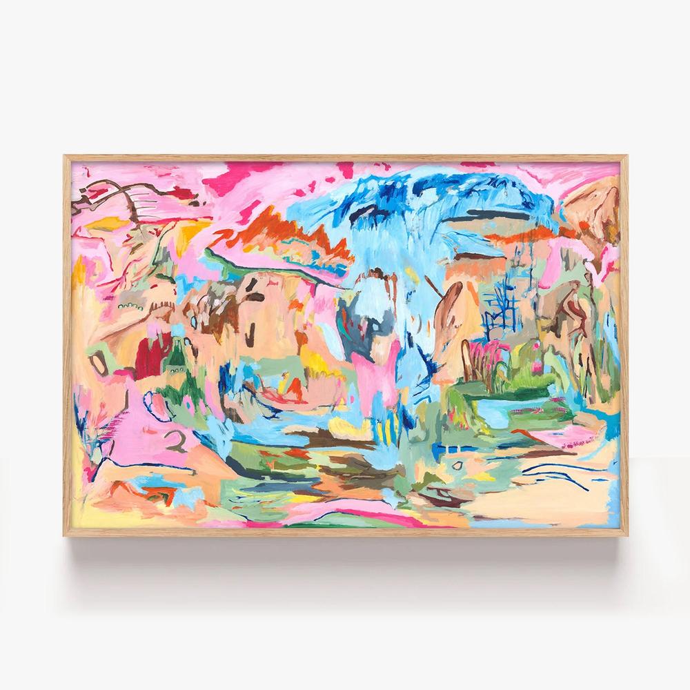 Euphoric Maze-by-Alpana Rai-wall-art-print-canvas-poster-framed-Gioia