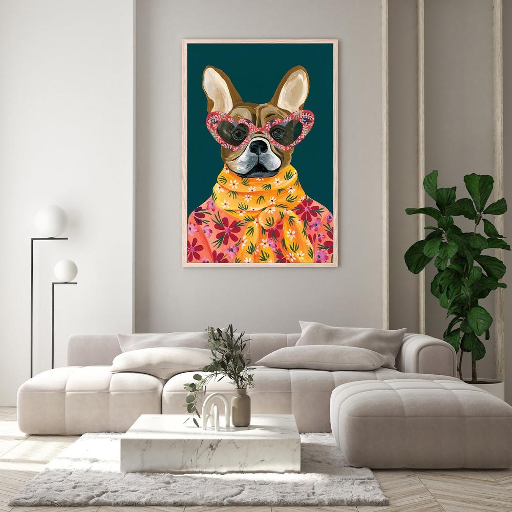 Fabulous Frenchie-by-Yvette St. Amant-wall-art-print-canvas-poster-framed-Gioia